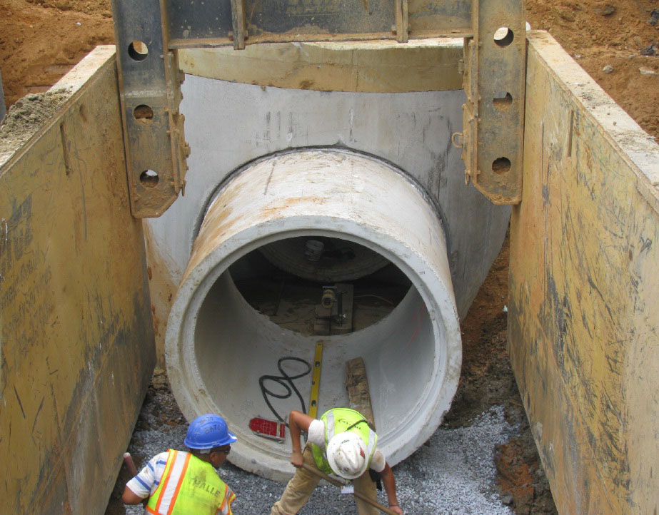 84'' Concrete Pipe Installed in A•LOK Premium
